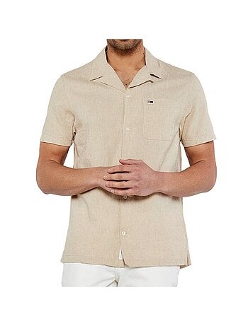 Chemisette ekaki Homme Tommy Hilfiger Linen Blend Camp-aruba