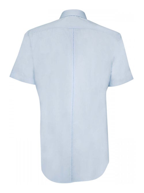 Chemisette homme unie coupe cintrée MATTEO Emporio balzani Bleu , 43 - Kiabi