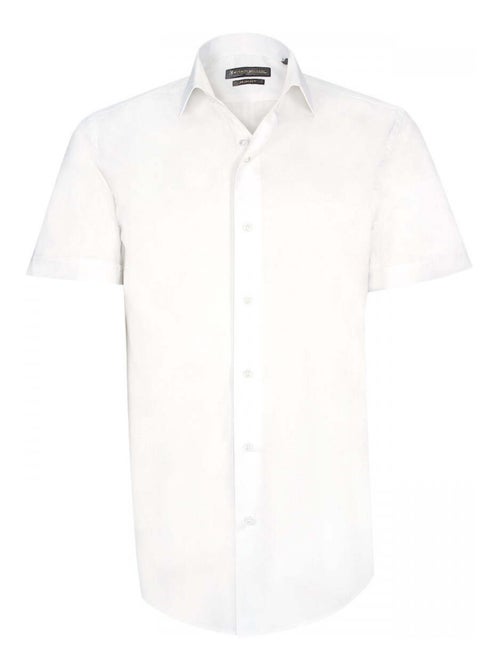 Chemisette homme unie coupe cintrée MATTEO Emporio balzani Bleu , 43 - Kiabi