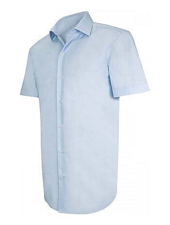 Chemisette homme unie coupe cintrée MATTEO Emporio balzani Blanc , Blanc , 45