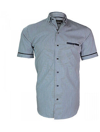 Chemisette homme vichy coupe cintrée PIASTRELLA Emporio balzani Rouge , 41