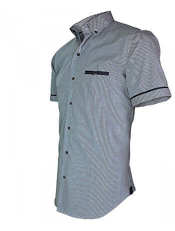 Chemisette homme vichy coupe cintrée PIASTRELLA Emporio balzani Rouge , 41