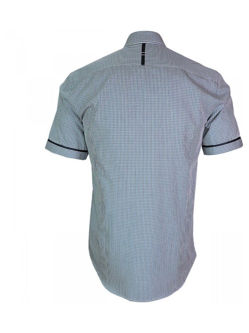 Chemisette homme vichy coupe cintrée PIASTRELLA Emporio balzani Rouge , 41 - Kiabi