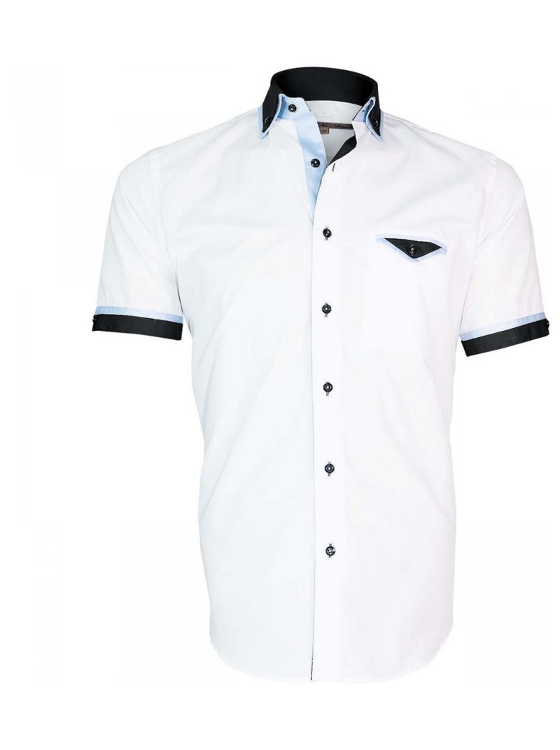 Chemisette hommes Mode coupe cintrée CONVENTRY Andrew Mac Allister Blanc , 40 Blanc - Kiabi