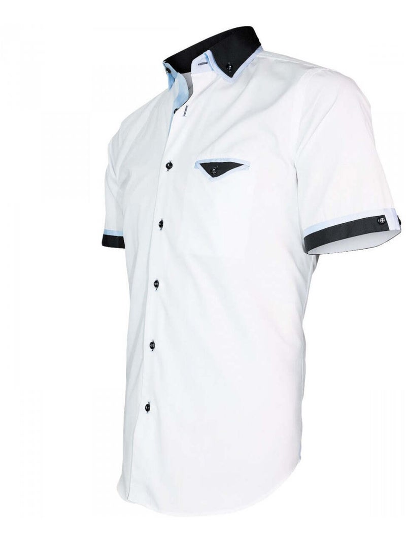 Chemisette hommes Mode coupe cintrée CONVENTRY Andrew Mac Allister Blanc , 40 Blanc - Kiabi