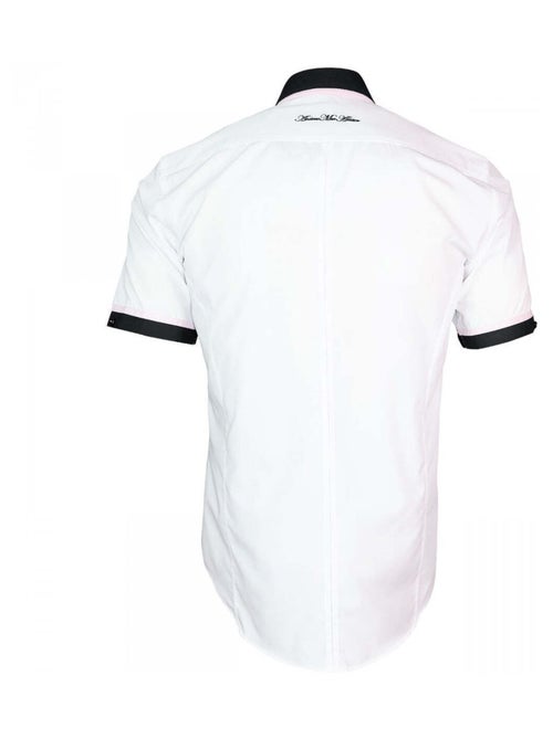 Chemisette hommes Mode coupe cintrée CONVENTRY Andrew Mac Allister Blanc , Rose , 39 - Kiabi