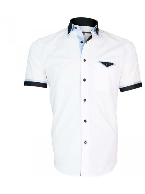 Chemisette hommes Mode coupe cintrée CONVENTRY Andrew Mac Allister Blanc , Rose , 39 - Kiabi