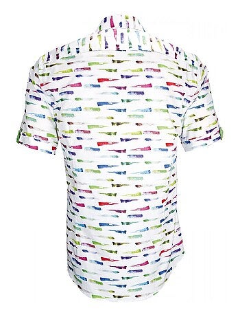 Chemisette hommes mode coupe cintrée PAINT Andrew Mac Allister Blanc , 41