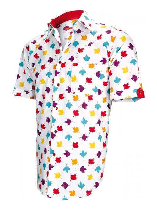 Chemisette hommes mode coupe droite LEAF Andrew Mac Allister Blanc , 44 - Kiabi