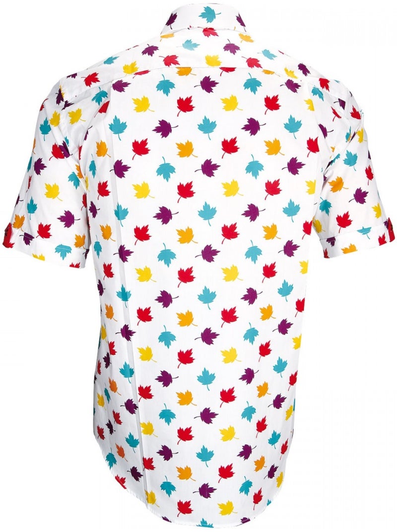 Chemisette hommes mode coupe droite LEAF Andrew Mac Allister Blanc - Kiabi
