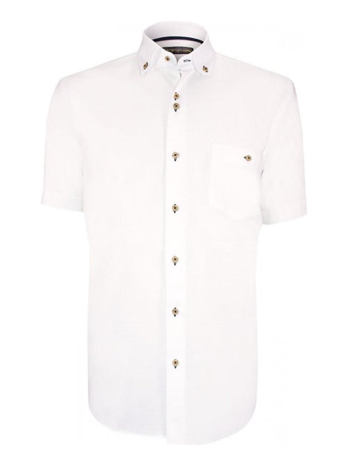 Chemisette lin classique coupe droite OLINO - Kiabi