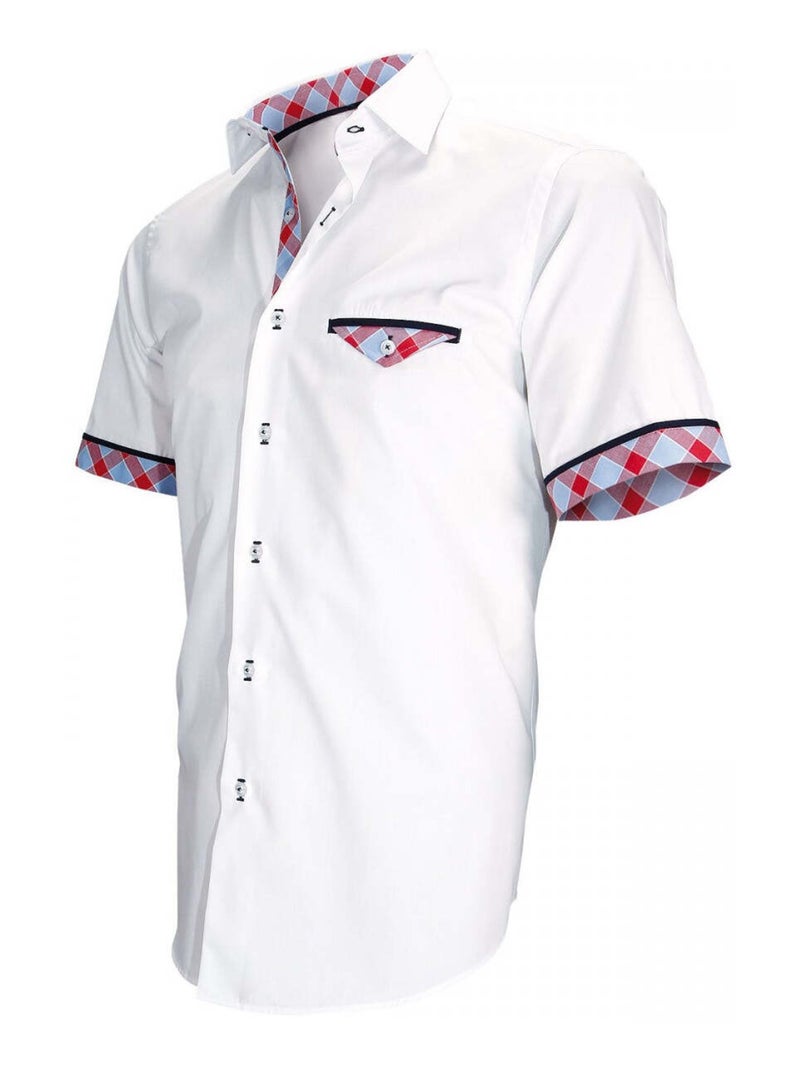 Chemisette mode WIGHT Blanc Rouge Bleu - Kiabi