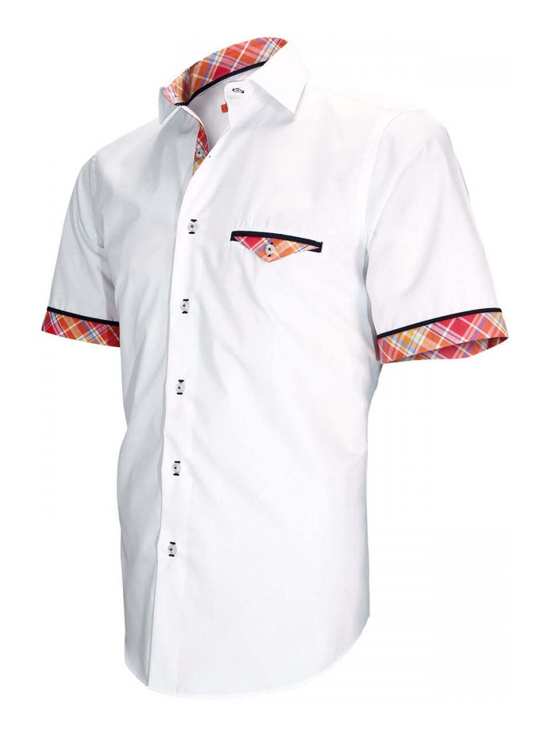 Chemisette mode WIGHT Blanc Rouge Bleu - Kiabi
