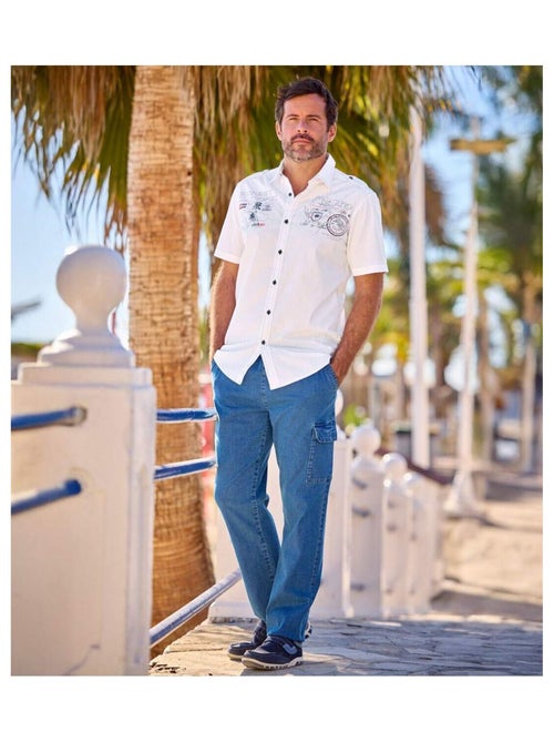 Chemisette Pilote Sunset Tropic   - ATLAS FOR MEN - Kiabi