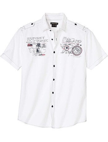 Chemisette pilote sunset tropic - atlas for men