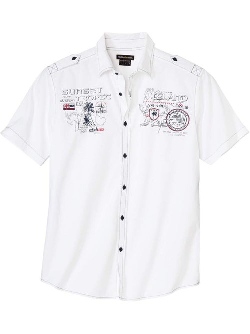 Chemisette pilote sunset tropic - atlas for men - Kiabi Chemisette pilote sunset tropic - atlas for men - Kiabi
