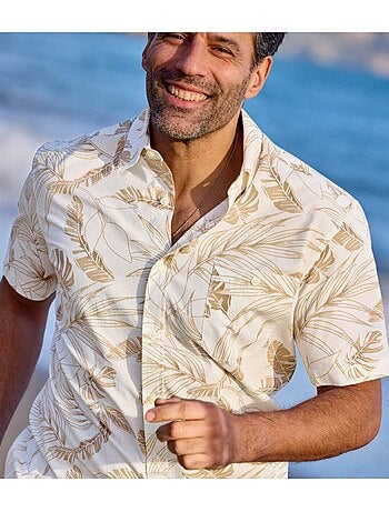 Chemisette popeline hawaïenne - atlas for men