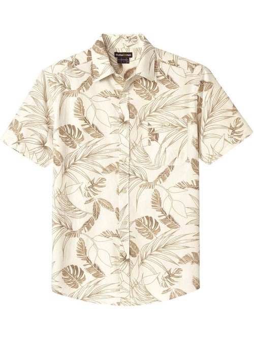 Chemisette Popeline Hawaïenne  - ATLAS FOR MEN - Kiabi