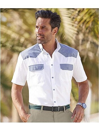 Chemisette popeline palm coast - atlas for men