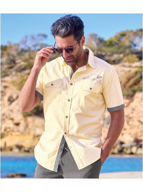 Chemisette Rayée Sunny - ATLAS FOR MEN - Kiabi Chemisette Rayée Sunny - ATLAS FOR MEN - Kiabi