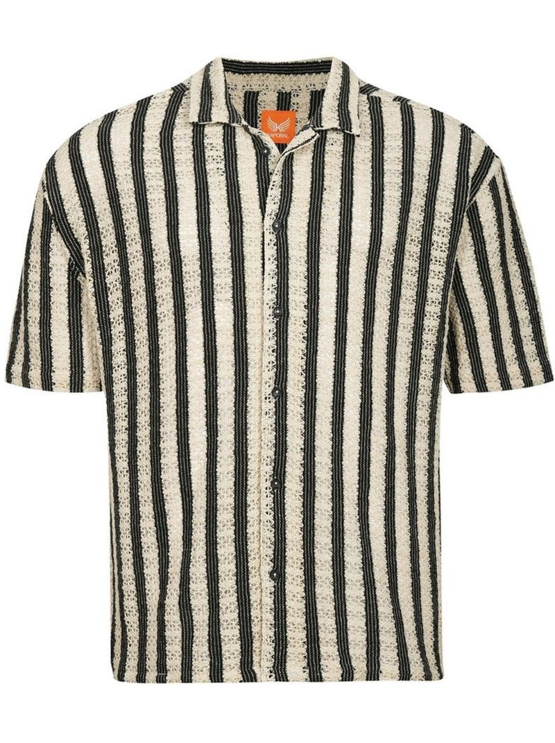 Chemisette rayures homme kaporal Beige - Kiabi