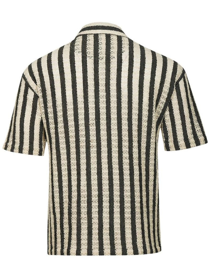 Chemisette rayures homme kaporal Beige - Kiabi