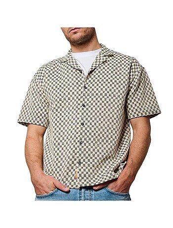 Chemisette vichy Homme Kaporal TROY - L