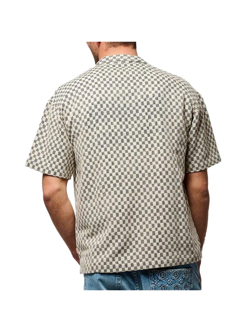 Chemisette  vichy Homme Kaporal TROY - L Beige - Kiabi