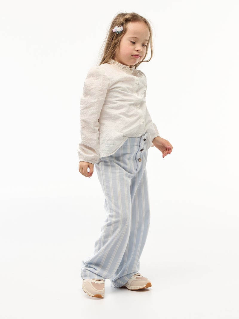 Chemisier - collection facile à enfiler Blanc - Kiabi