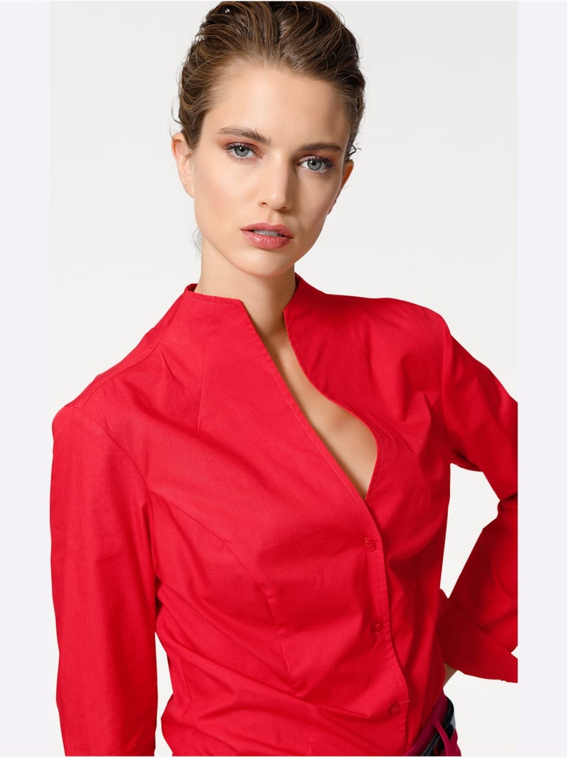 Chemisier - Taille Standard - Helline Rouge - Kiabi