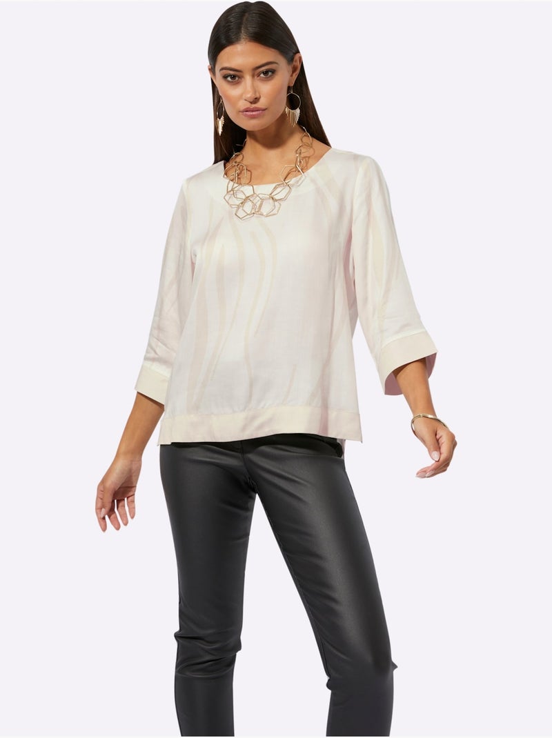 Chemisier 100% Modal - Taille Standard - Helline Sable - Kiabi