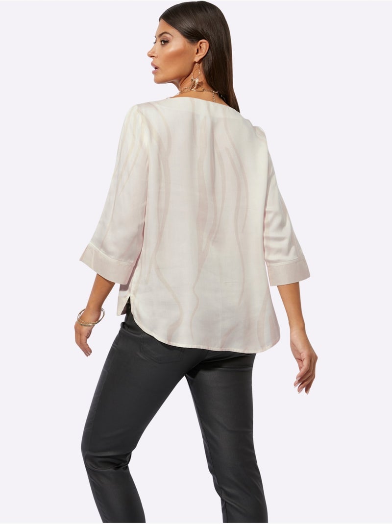 Chemisier 100% Modal - Taille Standard - Helline Sable - Kiabi