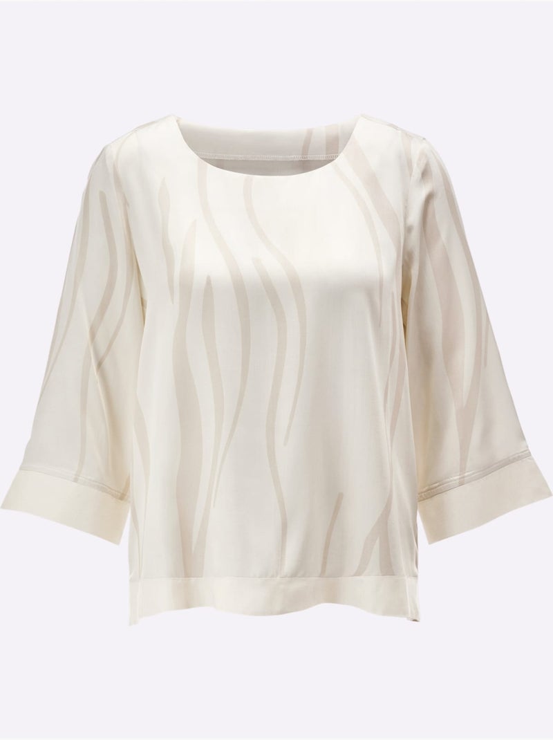 Chemisier 100% Modal - Taille Standard - Helline Sable - Kiabi