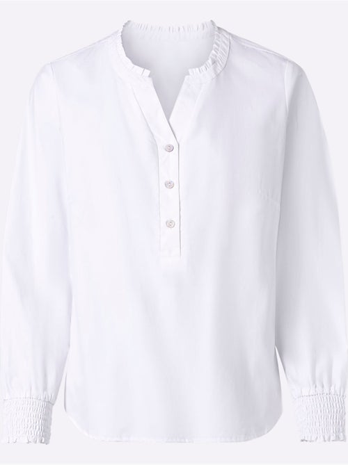 Chemisier 50% coton - taille standard - witt - Kiabi Chemisier 50% coton - taille standard - witt - Kiabi