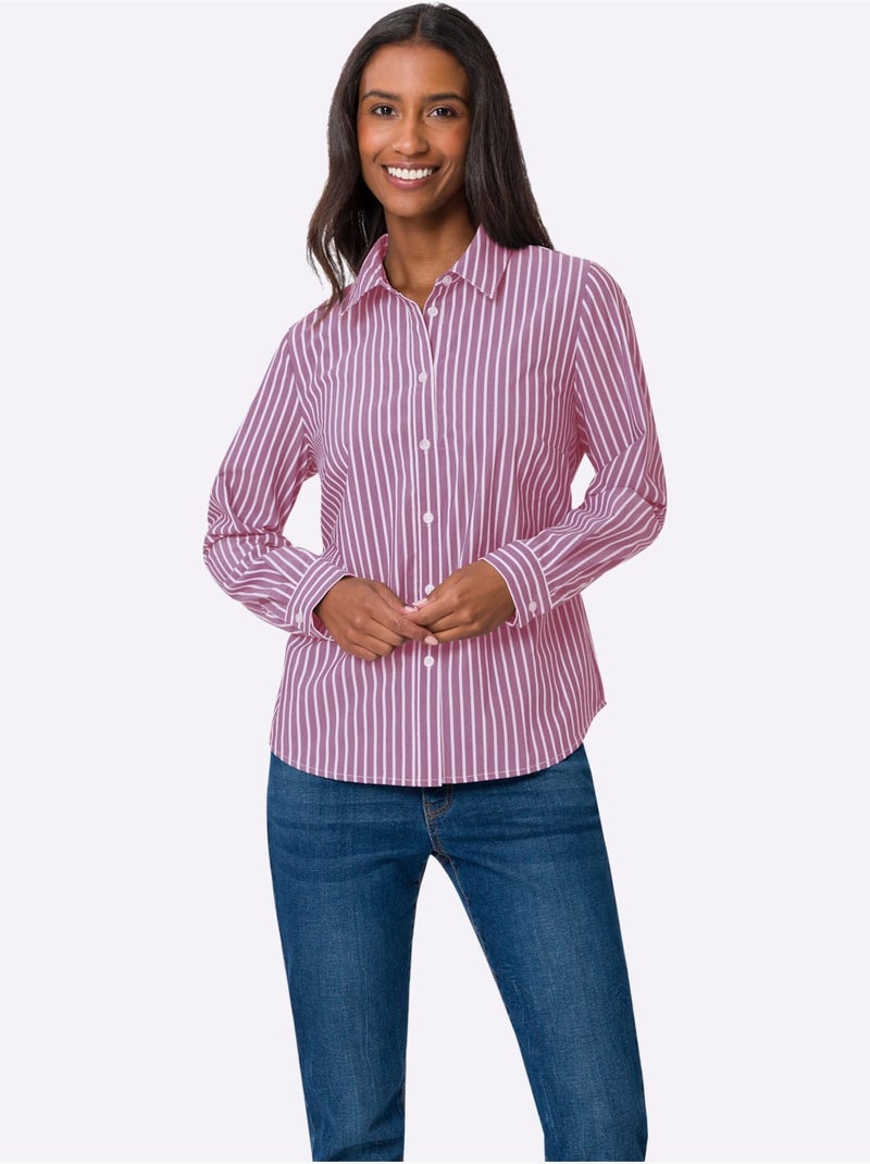 Chemisier 67% Coton - Taille Standard - Helline Bruyère/Menthe - Kiabi