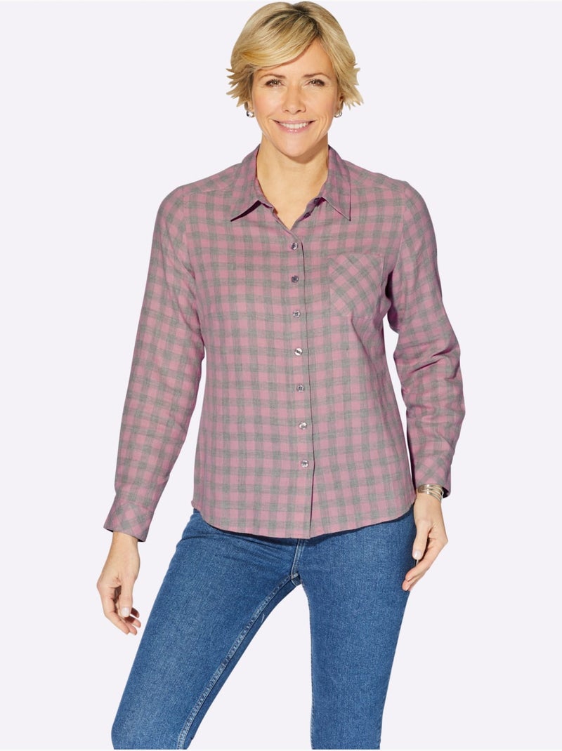 Chemisier 75% Coton - Taille Standard - Witt Rose - Kiabi