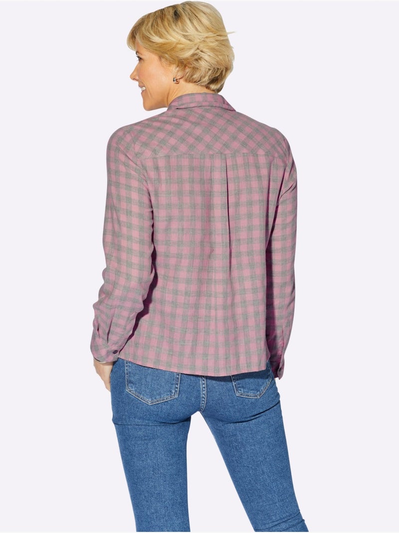 Chemisier 75% Coton - Taille Standard - Witt Rose - Kiabi