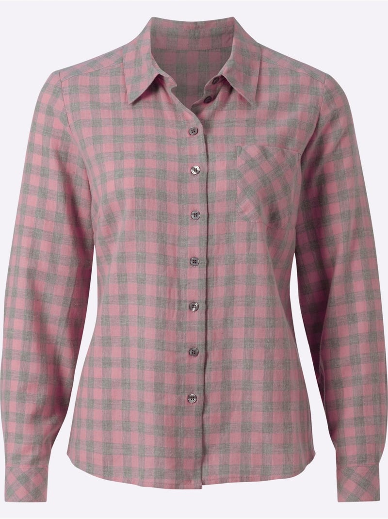 Chemisier 75% Coton - Taille Standard - Witt Rose - Kiabi