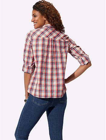 Chemisier à Carreaux 50% Coton - Taille Standard - Witt