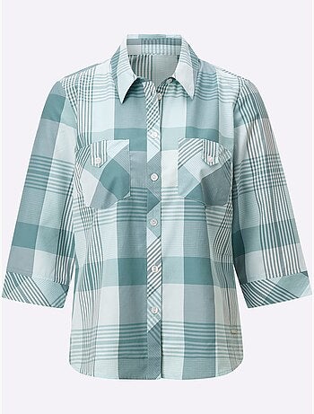 Chemisier à Carreaux 50% Coton - Taille Standard - Witt
