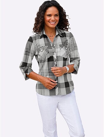 Chemisier à Carreaux 50% Coton - Taille Standard - Witt
