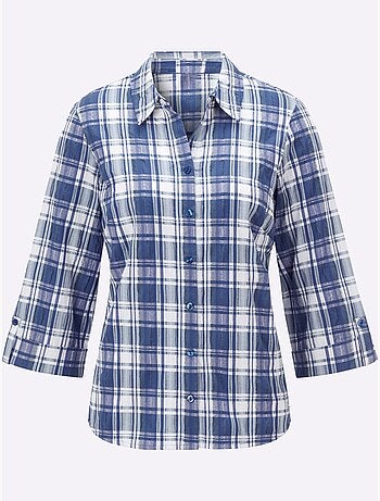 Chemisier à Carreaux Qualité Extensible - Taille Standard - Witt