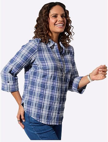 Chemisier à Carreaux Qualité Extensible - Taille Standard - Witt