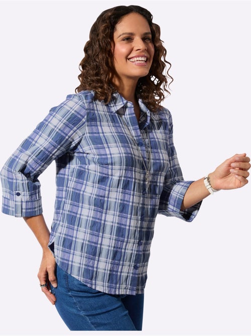 Chemisier à Carreaux Qualité Extensible - Taille Standard - Witt - Kiabi