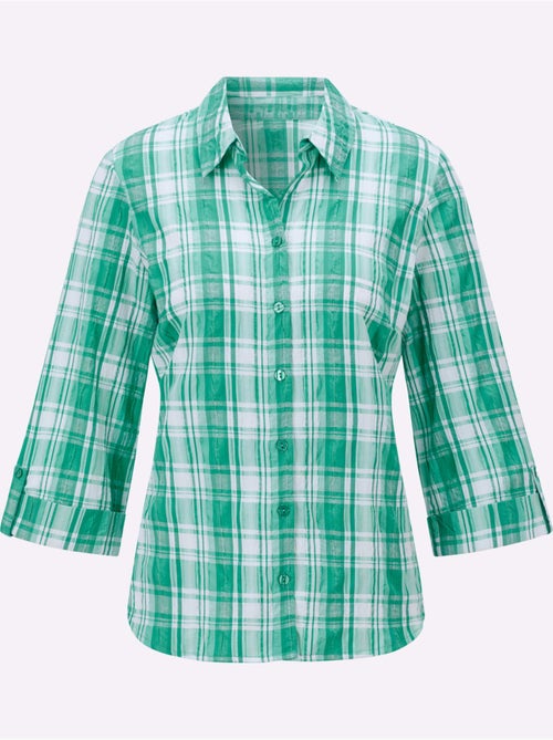 Chemisier à Carreaux Qualité Extensible - Taille Standard - Witt - Kiabi