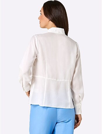 Chemisier à Col Montant 30% Soie - Taille Standard - helline