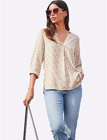 Chemisier à Enfiler Pure Viscose - Taille Standard - Helline