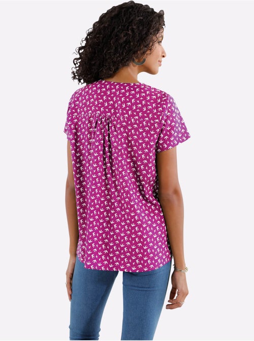 Chemisier à Enfiler Joli Imprimé Hirondelles - Taille Standard - Moda Vilona - Kiabi