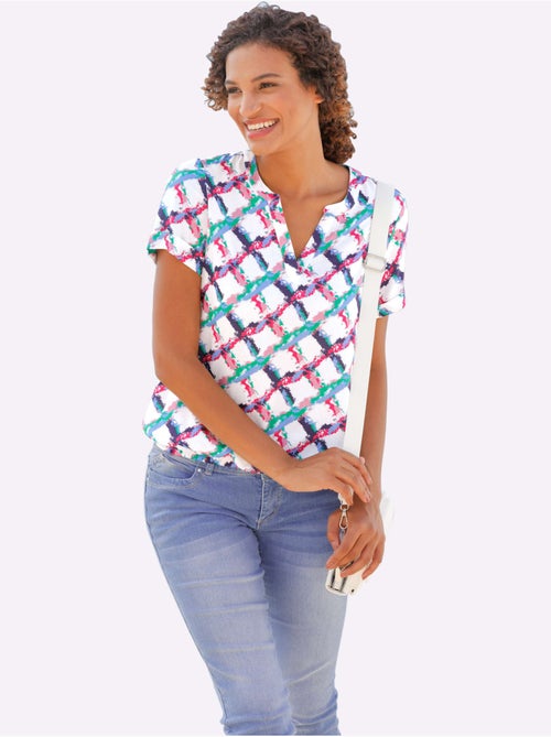 Chemisier à Enfiler Ourlet Avec Bande élastique - Taille Standard - Witt - Kiabi Chemisier à Enfiler Ourlet Avec Bande élastique - Taille Standard - Witt - Kiabi