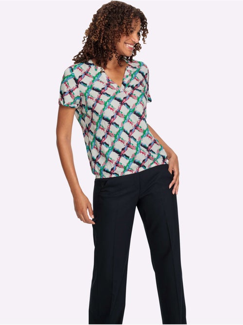 Chemisier à Enfiler Ourlet Avec Bande élastique - Taille Standard - Witt - Kiabi Chemisier à Enfiler Ourlet Avec Bande élastique - Taille Standard - Witt - Kiabi